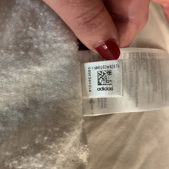 Adidas White Sweatshirt with Black Stripes in Size Large - Picture 8 of 10